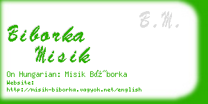 biborka misik business card